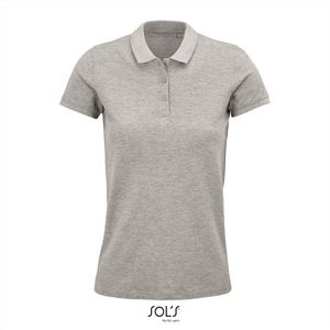 SOL'S - Planet Polo dames - Grijs - 100% Biologisch Katoen - XXL