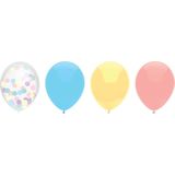 Haza Ballonnen - pastel kleuren mix verjaardag/thema feest - 6x stuks