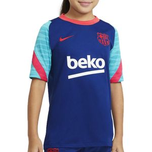 Nike Nike FC Barcelona Strike Sportshirt - Maat 134  - Unisex - blauw - lichtblauw -rood