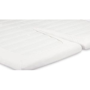 BeterBed Select Jersey Hoeslaken Splittopper - 200 x 200/210/220 cm - 100% Katoen - Matrasbeschermer - Matrashoes - Off-White