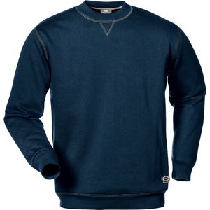 SIR SAFETY SIRFLEX SWEATSHIRT, Donkerblauw - Ronde Hals - Elastische Gebreide Manchetten En Tailleband - Kettinggestikte Naden In Contrasterende Kleur