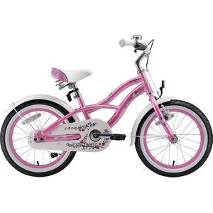 Bikestar 16 inch Cruiser kinderfiets, roze