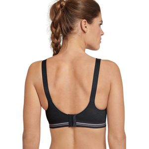 SCHIESSER Sport bh (1-pack) - dames sportbeha actief high impact zwart - Maat: 75E