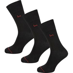 Undiemeister Sokken - Sokken heren - Handgemaakt - 3-pack - Gemaakt van Mellowood - Hoge sokken - Volcano Ash (Zwart) - Anti-transpirant - 39-42