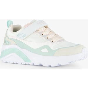 Skechers Uno meisjes sneakers wit mintgroen - Maat 31 - Extra comfort - Memory Foam