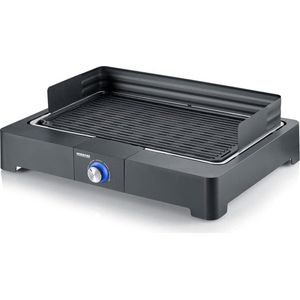 Tafelgrill aluminium grillplaat binnen buiten elektrische grillstart snelle grill balkon zwart