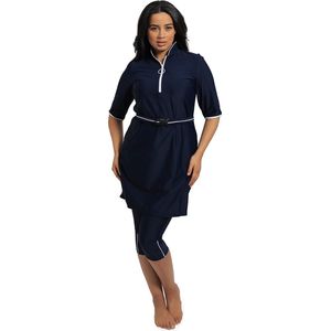 SEMI BURKINI IVY- XL- BLUE MARINE - MYKINY BRAND- Burkini- Boerkini/ 2 delige zwempak/zwemset