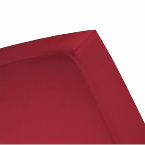 Damai - Hoeslaken (tot 25 cm) - Double Jersey - 140 x 200/210/220 & 150 x 200 cm - Rood