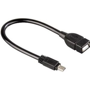 Hama 00039626 USB-kabel 0,15 m USB 2.0 Mini-USB B USB A Zwart
