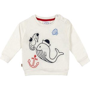 Frogs&Dogs - Jongens sweater - Offwhite - maat 50/56