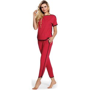 DeLafense | Judith | pyjamaset rood- viscose | korting | XL