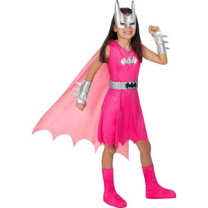 Funidelia | Roze Batgirl Kostuum Voor voor meisjes - Barbara Gordon, Superhelden, DC Comics - Kostuum voor kinderen Accessoire verkleedkleding en rekwisieten voor Halloween, carnaval & feesten - Maat 107 - 113 cm - Roze