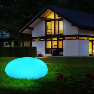 Solar LED Lamp Voor Buiten - Decoratieve Steenlamp Met 16 Kleuren En Afstandsbediening - Waterdicht IP54 Tuinlamp Voor Gazon Terras Patio En Interieur