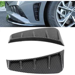 Side Air Vent Trim Voorkant Exterieur Koolstofvezel Stijl Universele Decoratie Bumper