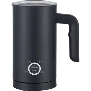 Melkopschuimer Zwart 500W - 300ml met 4 Functies en LED Verlichting