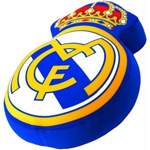 Real Madrid Kussen – Officieel Logo Design – 42 x 34 cm – Voor Fans & Supporters