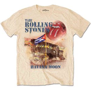 The Rolling Stones - Havana Moon Heren T-shirt - M - Geel