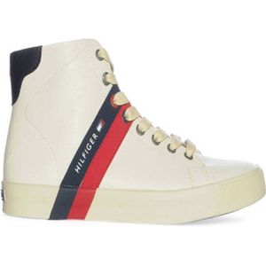 Tommy Hilfiger - Maat 41 - Leather Runner TJM Essentials Heren Sneakers - Wit