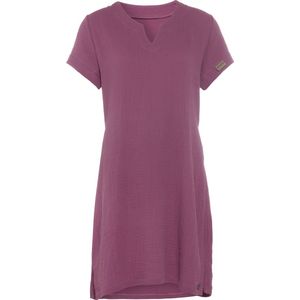 Knit Factory Indy Dames Jurk - Tuniek - Zomerjurk - Strandjurk - Violet - S - 100% Biologisch katoen