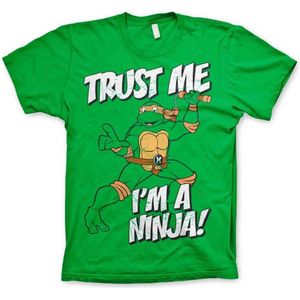Teenage Mutant Ninja Turtles Heren Tshirt -XL- Trust Me, I'm A Ninja Groen