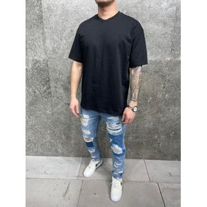 Zomer Mannen Casual T-shirts Nieuwe Harajuku T-shirts Tie Dye Mens Losse Korte Mouwen Tops Tees Shirts Street Kleding oversize - L