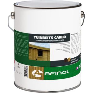 Afinol Tuinbeits Carbo Transparant Bruin 5 liter - Tuinbeits voor geïmpregneerd hout - Buiten Beits - Brengt de originele bruine kleur terug