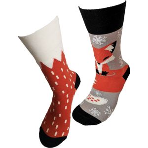 Verjaardag cadeau - Vos sokken - vrolijke sokken - valentijn cadeau - aparte sokken - grappige sokken - leuke dames en heren sokken - moederdag - vaderdag - Socks waar je Happy van wordt - Maat 42-47