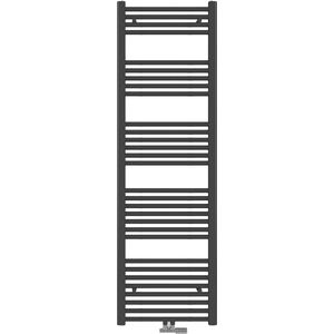 EMKE Handdoekradiator - Mat Antraciet - 160 x 40 cm - Middenaansluiting - Verwarming Badkamer