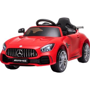 HOMCOM Kindervoertuig Mercedes Benz GTR elektrische auto met afstandsbediening muziek 370-144V90