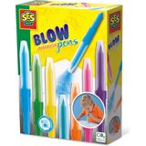 SES - Blow airbrush pens - 7 stuks - blaasstift - blaaspen - goed uitwasbaar