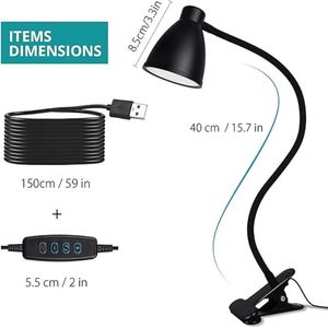bureaulamp - Oogbeschermende LED Lamp - Bespaar ruimte