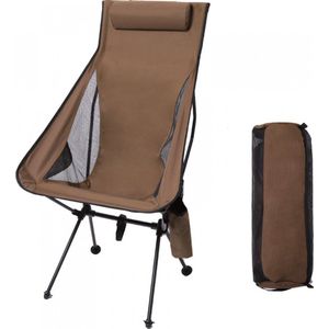 Campingstoel - Strandstoel - Visstoel - Lichtgewicht - Draaggewicht 150 kg - Inclusief draagtas - Outdoor Stoel - Campingstoel met bekerhouder - Tuinstoel Inklapbaar - stevig - 105cm hoog