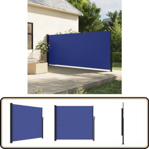 vidaXL Windscherm - 180x300 cm - Blauw - Met PU-coating Windscherm - Balkonscherm - Tuinscherm - Privacy Screen - Zonnewering
