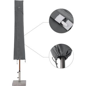 Beschermhoes voor parasol Ø 350 cm - Waterdichte afdekhoes met ventilatieopeningen voor tuin en balkon