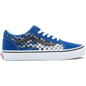 Vans Oldskool Classic Y Blue Checkerboard Sneakers (Maat 38) Junior - Kinderschoenen