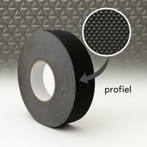 Nevomey Antislip Tape Zelfklevend - Zwart - XXL Rol 17m x 28mm - Waterproof Anti Slip Trapprofiel Trapstrips - Veiligheid voor Trappen en Vloeren