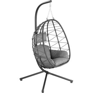 Veltro® Egg Hangstoel - Hangstoel met Standaard - Chair voor Binnen en Buiten