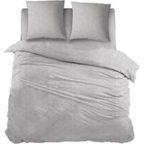 Snoozing Marieke - Dekbedovertrek - Eenpersoons - 140x200/220 cm + 1 kussensloop 65x65 cm - Grey