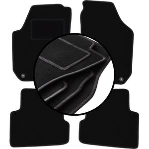 Complete set veloursmatten voor: Skoda Fabia II hatchback, stationwagen (2007-2014)