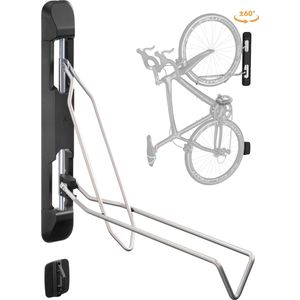 Fietsbeugel wandmontage - fiets ophangsysteem - zwenkbaar - 2.1 tot 2.8 inch banddikte