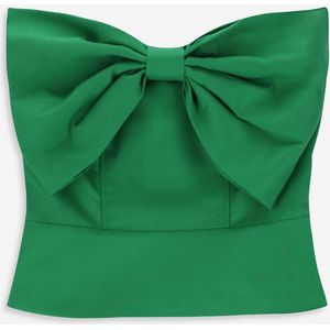 Sissy-Boy - Groene strapless top met strik