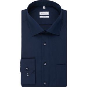 Overhemd Long sleeve Donkerblauw (01.193690 - 19)