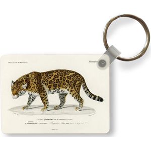 Sleutelhanger - Jaguar - Vintage - Dier - Uitdeelcadeautjes - Plastic