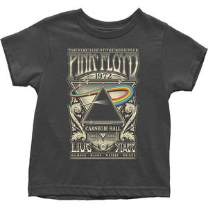 Pink Floyd - Carnegie Hall Poster Kinder T-shirt - Kids tm 5 jaar - Zwart