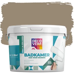 Decoverf badkamer verf latte macchiato, 4L
