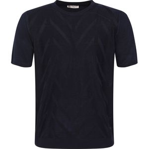 Gabbiano T-shirt Knit T Shirt Met Structuur 154570 301 Navy Mannen Maat - S