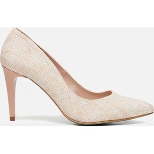 Giulia Pumps roze slangenprint - Maat 38 -let op valt klein, bestel een maatje groter