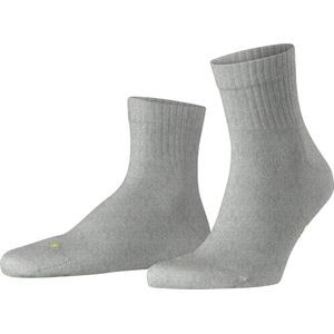 FALKE Run Rib anatomische pluche zool duurzaam katoen functioneel garen sokken unisex grijs - Maat 44-45