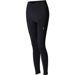 BBB Cycling ColdShield Lange Fietsbroek Dames met Zeem - Thermo Wielrenbroek - Waterdichte Fietsbroek - Fiets Tights Dames - Zwart - Maat L - BBW-355R