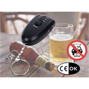Alcoholtester - Alcohol tester - Sleutelhanger met Zaklampje